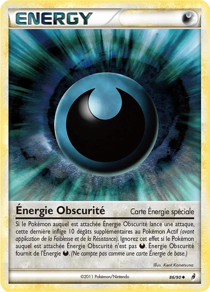 Carte Pokémon Énergie Obscurité de l'extension L'appel des Légendes