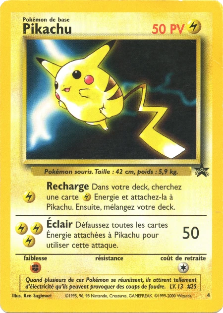 Carte Pokémon Pikachu de l'extension Wizards Black Star Promos
