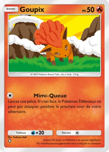 Carte Pokémon Goupix de l'extension Puissance Génétique