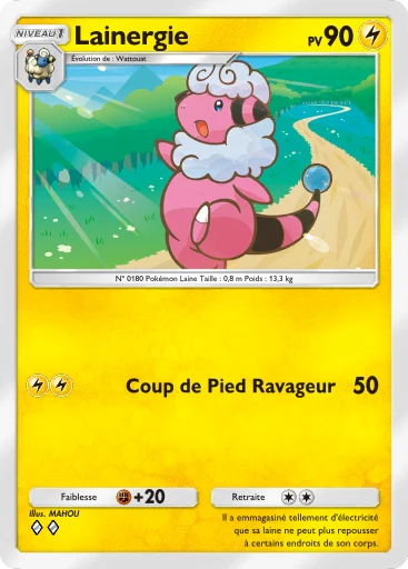 Carte Pokémon Lainergie de l'extension Sagesse entre Ciel et Mer