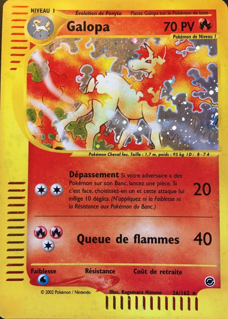 Carte Pokémon Galopa de l'extension Expedition