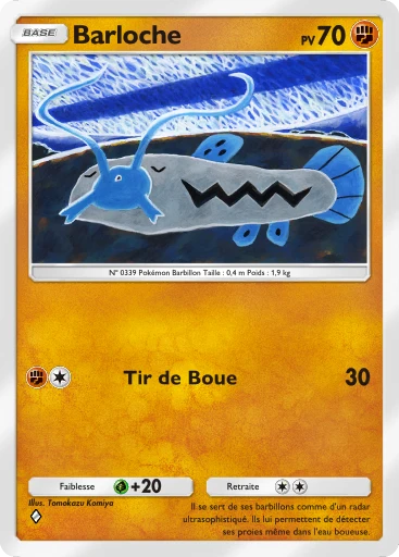 Carte Pokémon Barloche de l'extension La Clairière d'Évoli