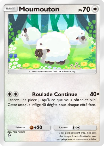 Carte Pokémon Moumouton de l'extension Méga-Ascension