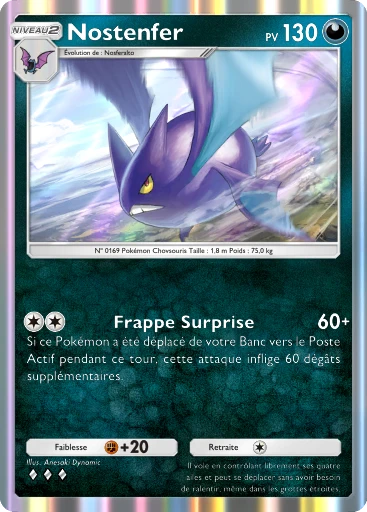 Carte Pokémon Nostenfer de l'extension Aura Palpitante