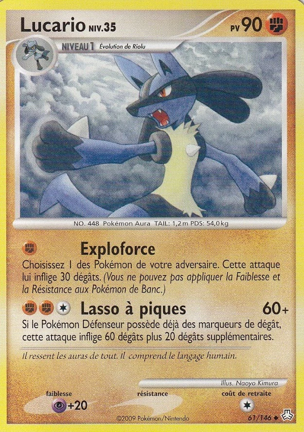 Carte Pokémon Lucario de l'extension Éveil des Légendes