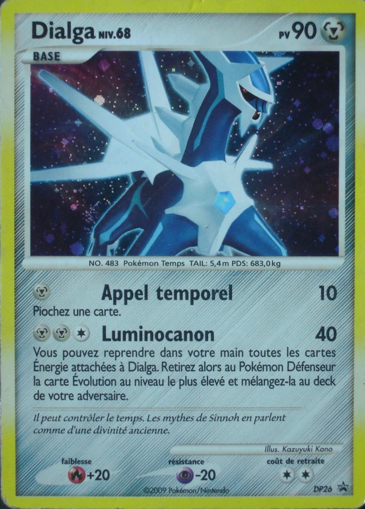 Carte Pokémon Dialga de l'extension Promo DP