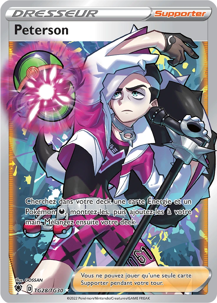 Carte Pokémon Peterson de l'extension Astres Radieux