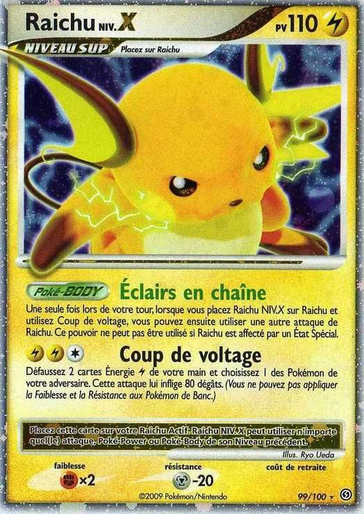 Carte Pokémon Raichu de l'extension Tempête
