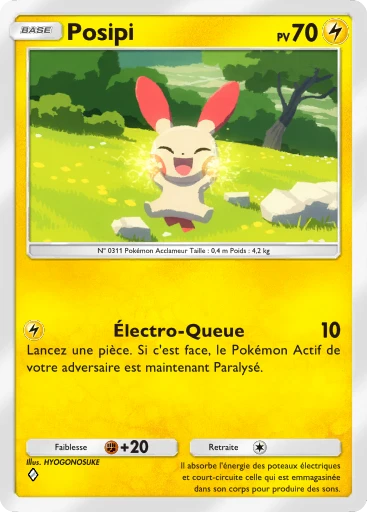 Carte Pokémon Posipi de l'extension Parade Onirique