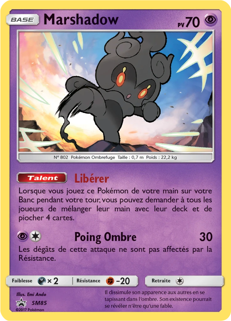 Carte Pokémon Marshadow de l'extension Promo SM
