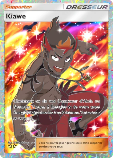 Carte Pokémon Kiawe de l'extension Gardiens Astraux