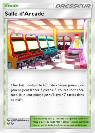 Carte Pokémon Salle d'Arcade de l'extension L'Ambition de la Team Rocket