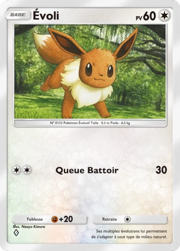 Carte Pokémon Évoli de l'extension Lumière Triomphale