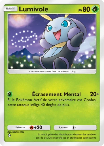 Carte Pokémon Lumivole de l'extension Méga-Rayonnement