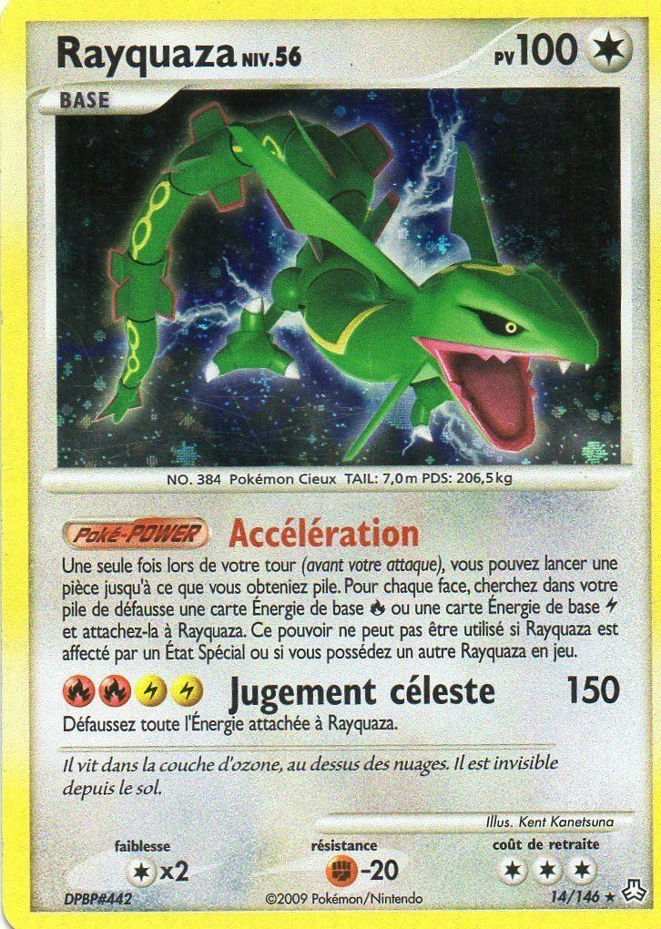 Carte Pokémon Rayquaza de l'extension Éveil des Légendes