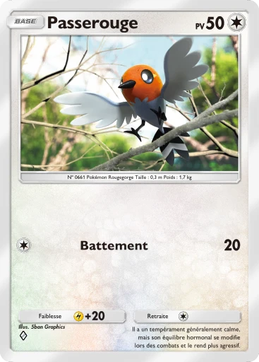Carte Pokémon Passerouge de l'extension Gardiens Astraux