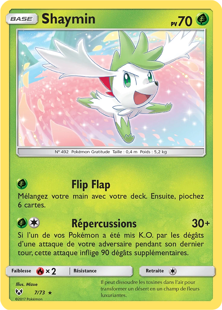 Carte Pokémon Shaymin de l'extension Légendes Brillantes