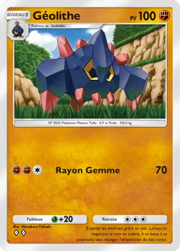 Carte Pokémon Géolithe de l'extension Parade Onirique