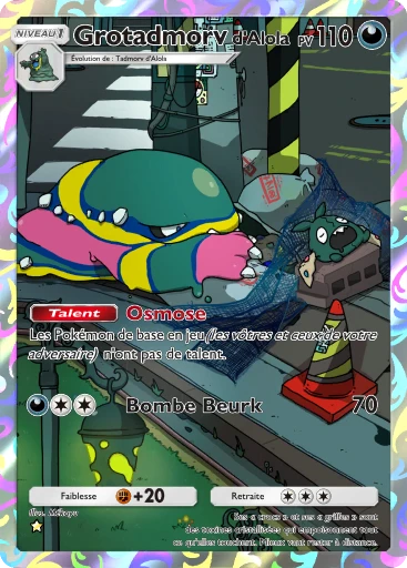Carte Pokémon Grotadmorv d'Alola de l'extension Parade Onirique