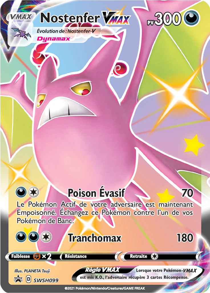 Carte Pokémon Nostenfer VMAX de l'extension Promo SWSH