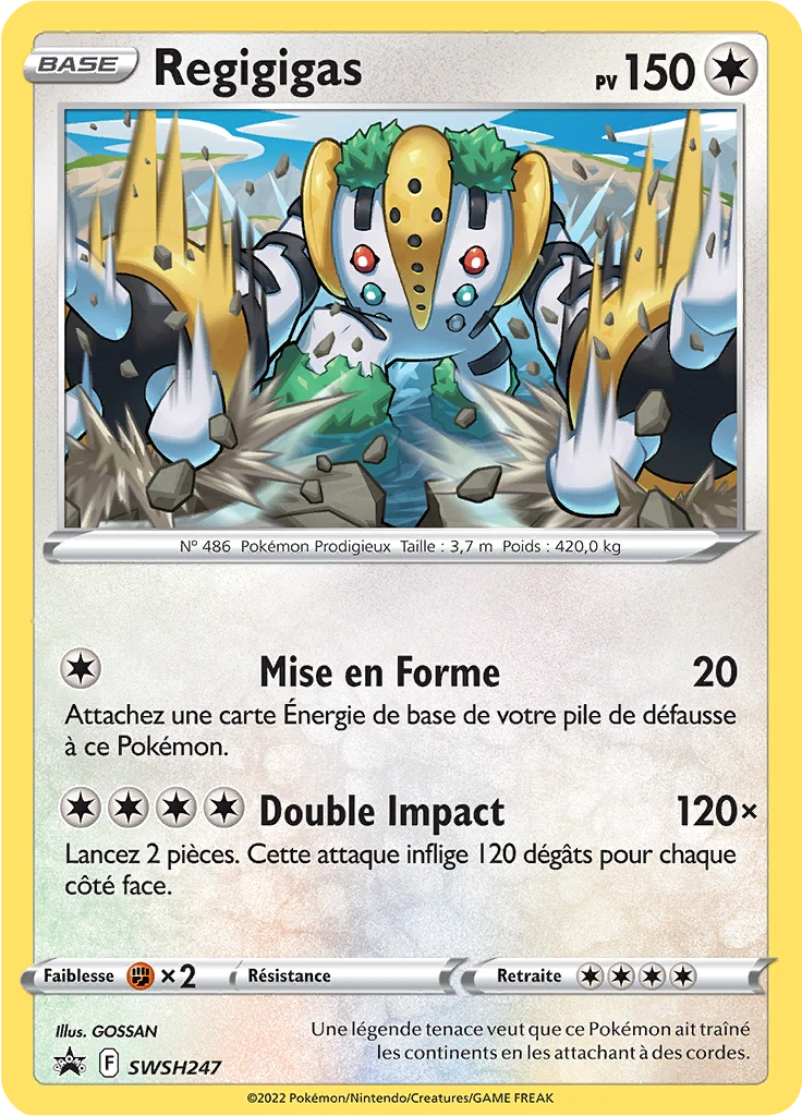 Carte Pokémon Regigigas de l'extension Promo SWSH
