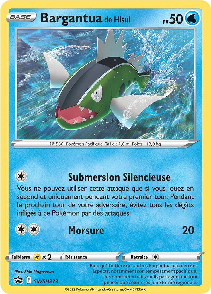 Carte Pokémon Bargantua de Hisui de l'extension Promo SWSH