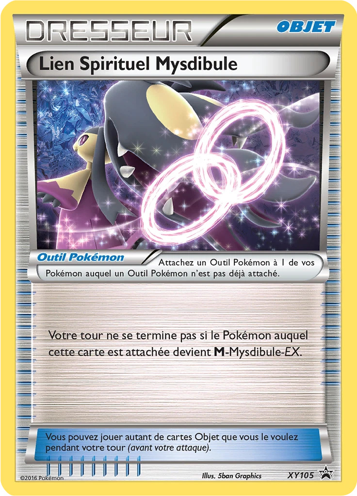 Carte Pokémon Lien Spirituel Mysdibule de l'extension Promo XY