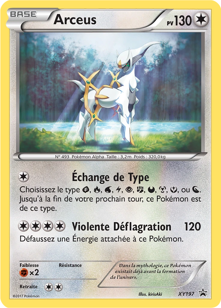 Carte Pokémon Arceus de l'extension Promo XY