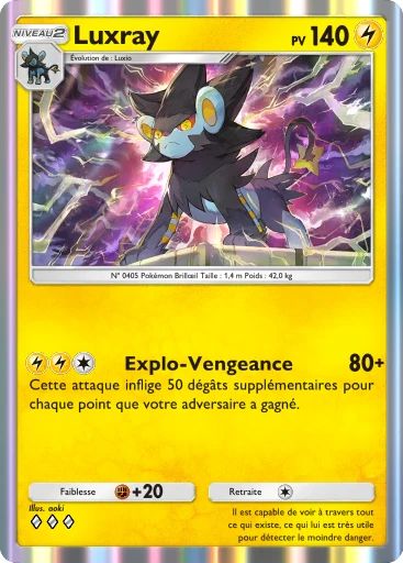 Carte Pokémon Luxray de l'extension Domination Céleste