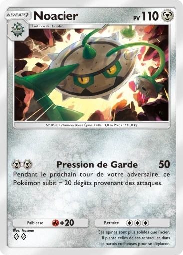 Carte Pokémon Noacier de l'extension Méga-Ascension