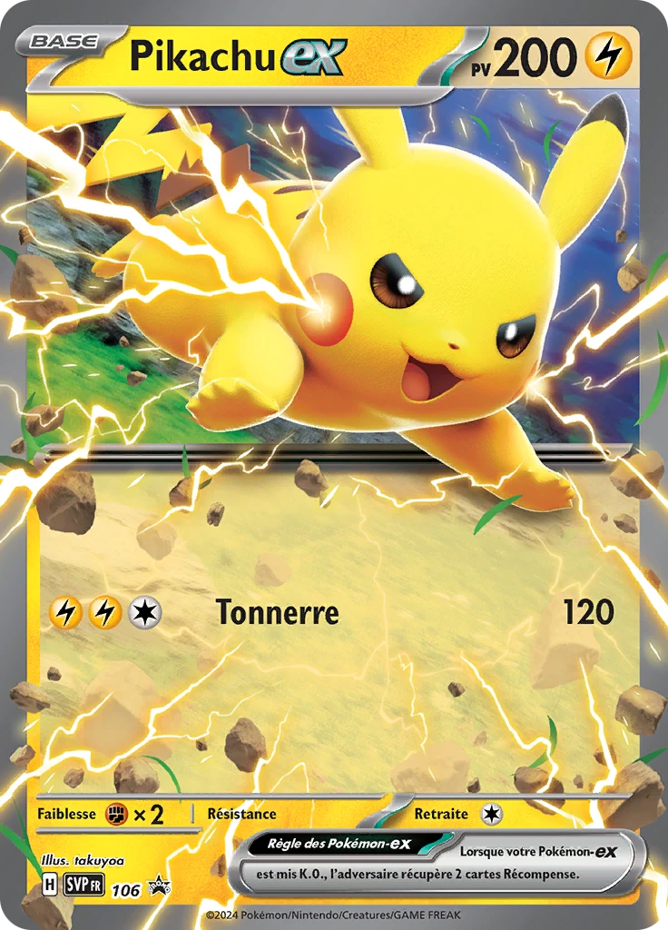 Carte Pokémon Pikachu-ex de l'extension SVP Black Star Promos