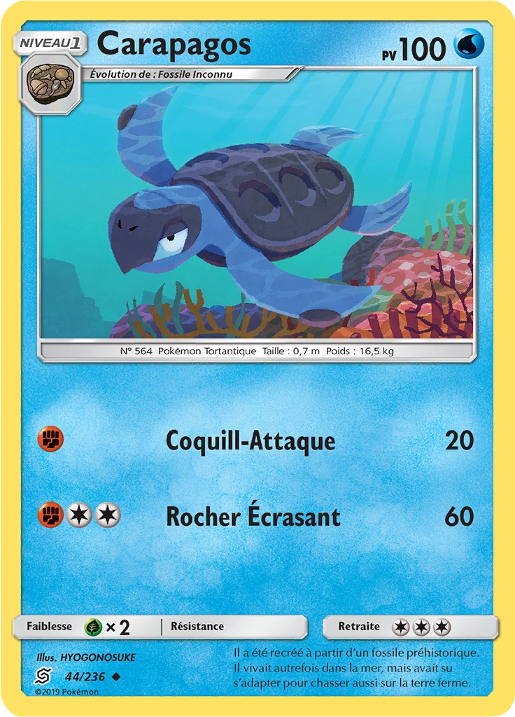 Carte Pokémon Carapagos de l'extension Harmonie des Esprits