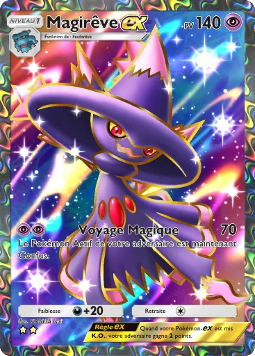 Carte Pokémon Magirêve-ex de l'extension Choc Spatio-Temporel