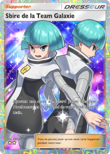 Carte Pokémon Sbire de la Team Galaxie de l'extension Choc Spatio-Temporel