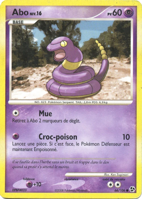 Carte Pokémon Abo de l'extension Duels au Sommets