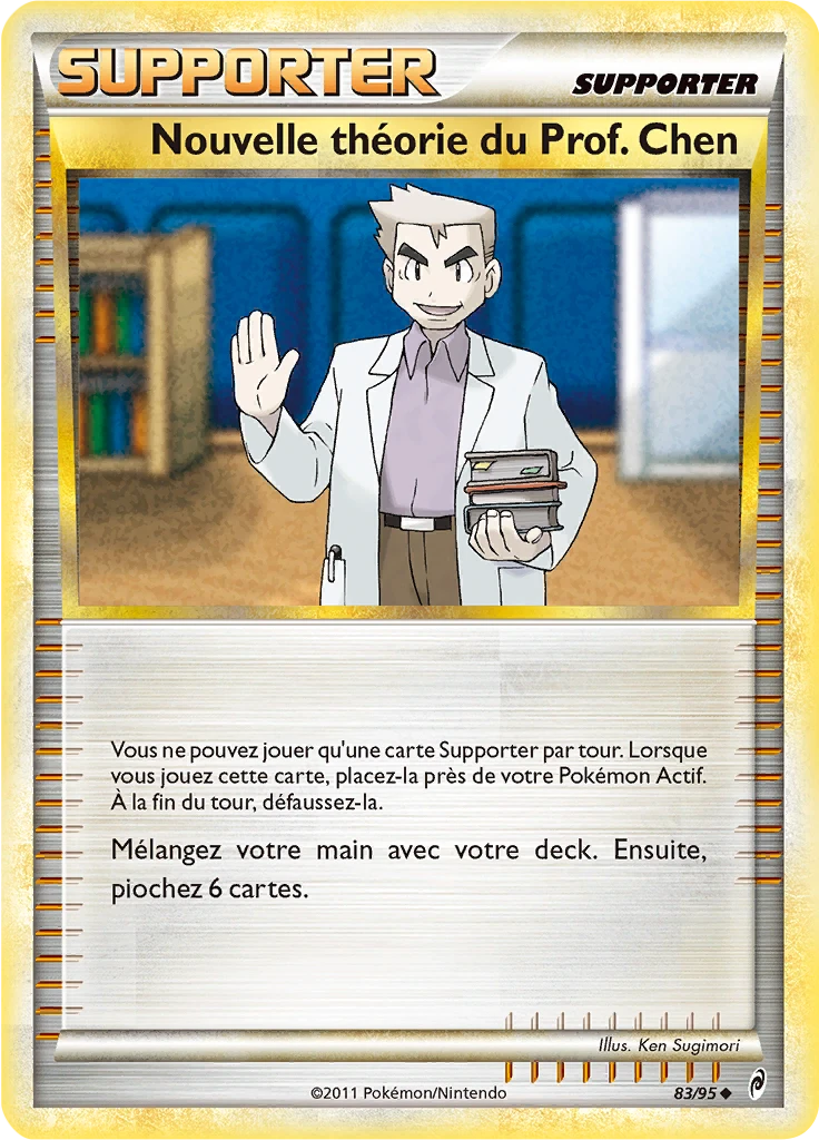 Carte Pokémon Nouvelle théorie du Prof. Chen de l'extension L'appel des Légendes