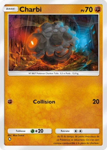 Carte Pokémon Charbi de l'extension Méga-Ascension