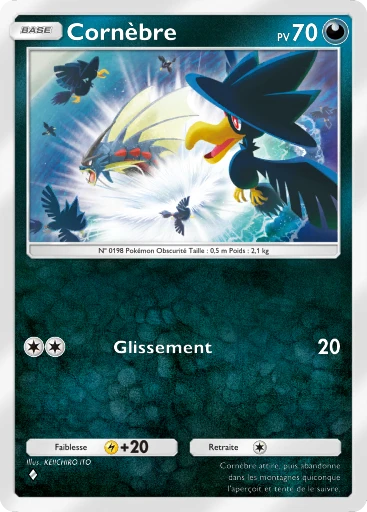 Carte Pokémon Cornèbre de l'extension Méga-Ascension