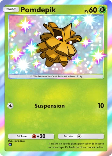 Carte Pokémon Pomdepik de l'extension Méga-Rayonnement
