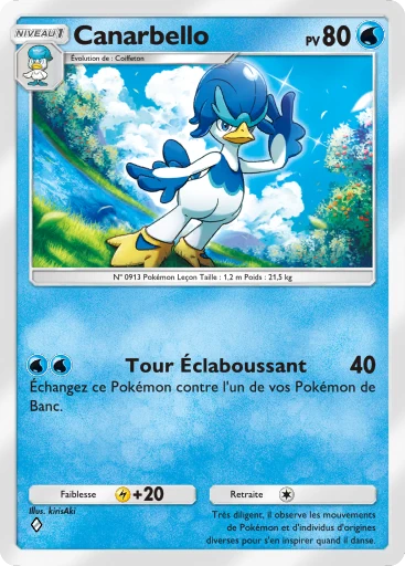 Carte Pokémon Canarbello de l'extension Merveilles de Paldea