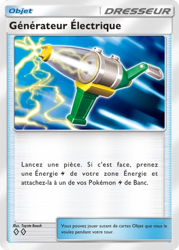 Carte Pokémon Générateur Électrique de l'extension Booster de Luxe Méga