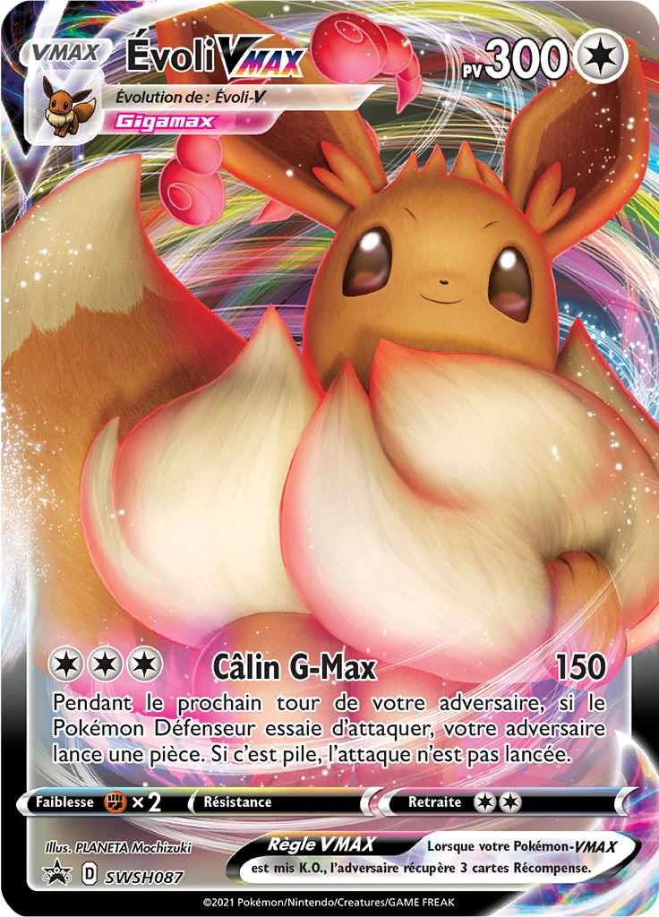 Carte Pokémon Évoli VMAX de l'extension Promo SWSH
