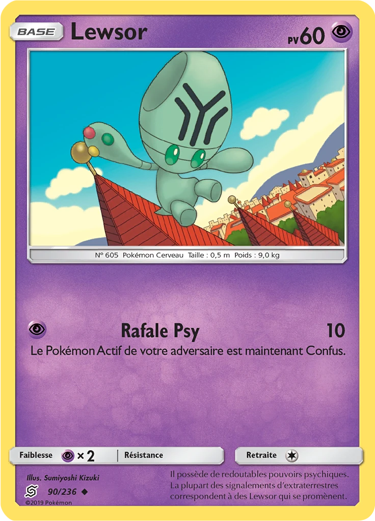 Carte Pokémon Lewsor de l'extension Harmonie des Esprits