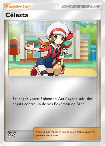 Carte Pokémon Célesta de l'extension Booster de Luxe ex