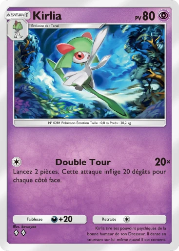 Carte Pokémon Kirlia de l'extension Domination Céleste