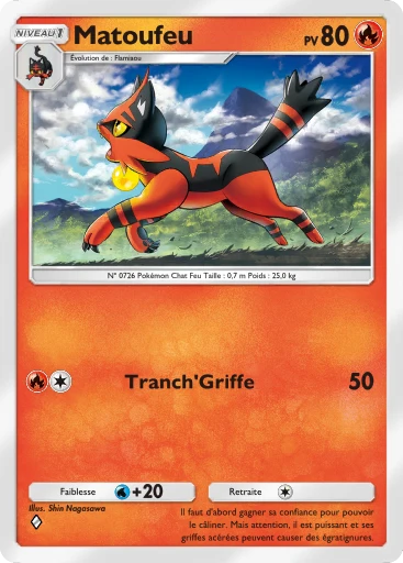 Carte Pokémon Matoufeu de l'extension La Clairière d'Évoli