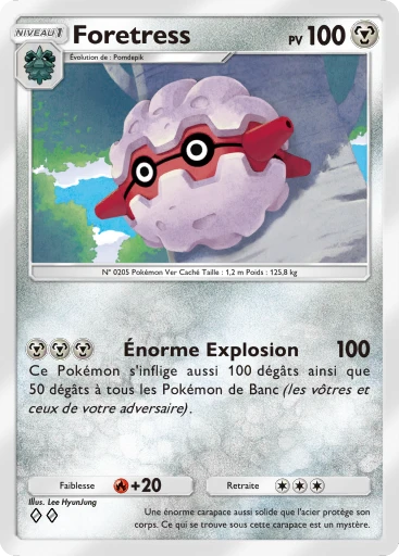 Carte Pokémon Foretress de l'extension Méga-Rayonnement