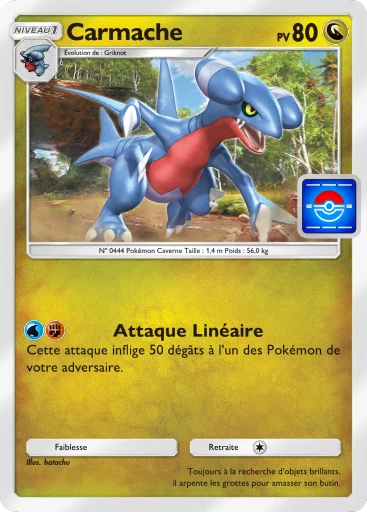 Carte Pokémon Carmache de l'extension Promo-B