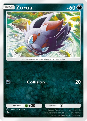 Carte Pokémon Zorua de l'extension Source Secrète