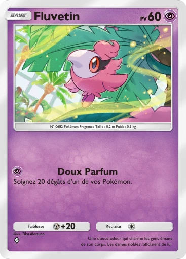 Carte Pokémon Fluvetin de l'extension Embrasement Écarlate